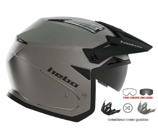 CASCO TRIAL HEBO ZONE5 DUO GRIS