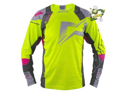 CAMISETA TRIAL JUNIOR MOTS STEP6 FLUO
