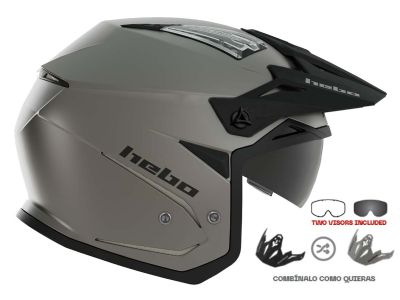 CASCO TRIAL HEBO ZONE5 DUO GRIS