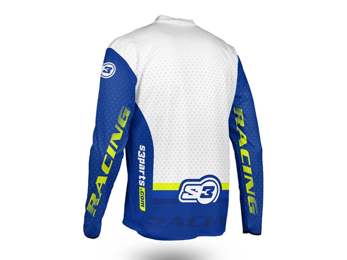 CAMISETA S3 TRIAL FACTORY RACING AZUL
