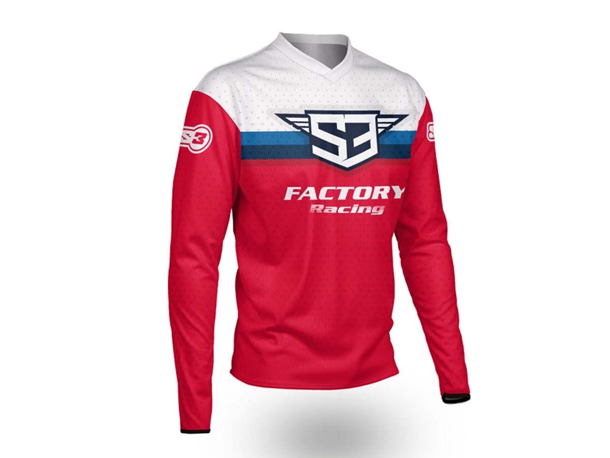 CAMISETA S3 TRIAL FACTORY RACING ROJO
