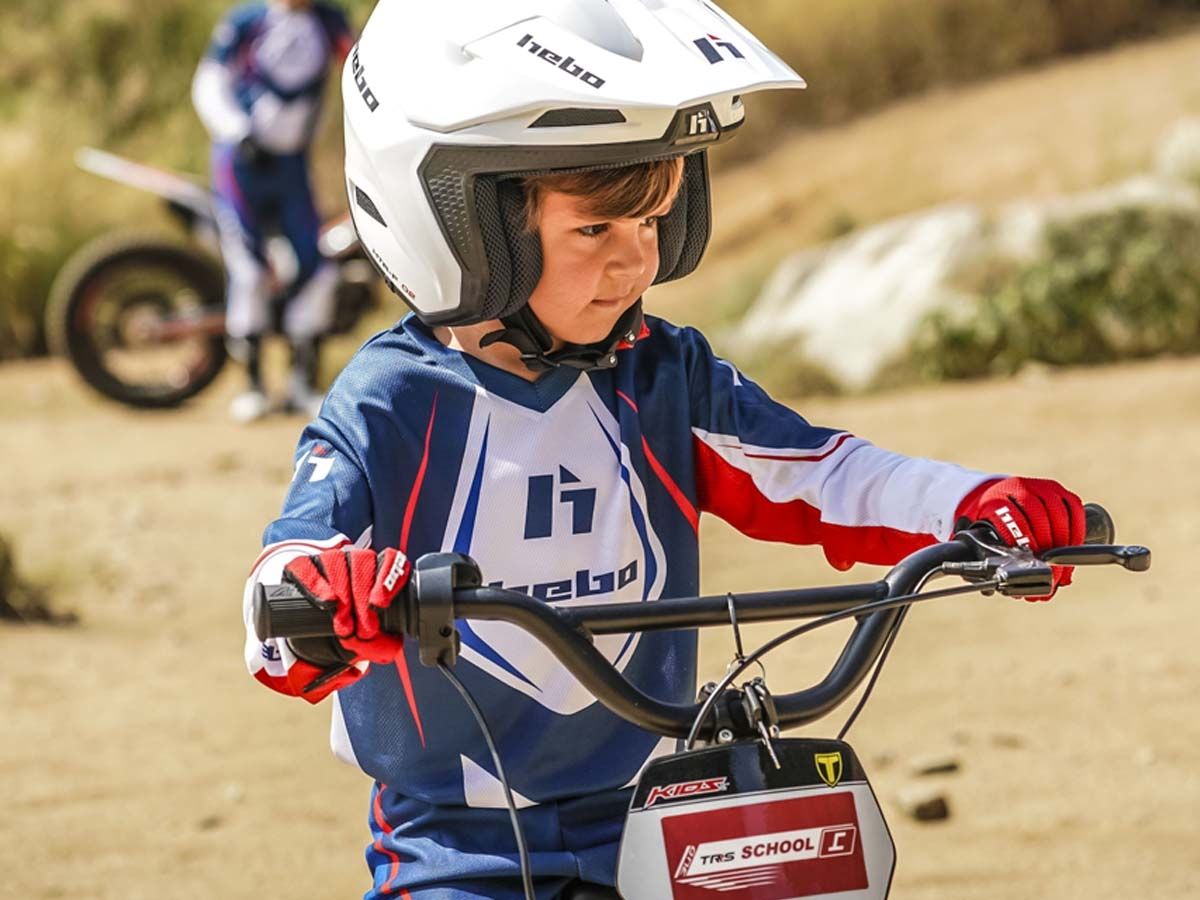 CAMISETA TRIAL HEBO CLASSIC JUNIOR BLANCO