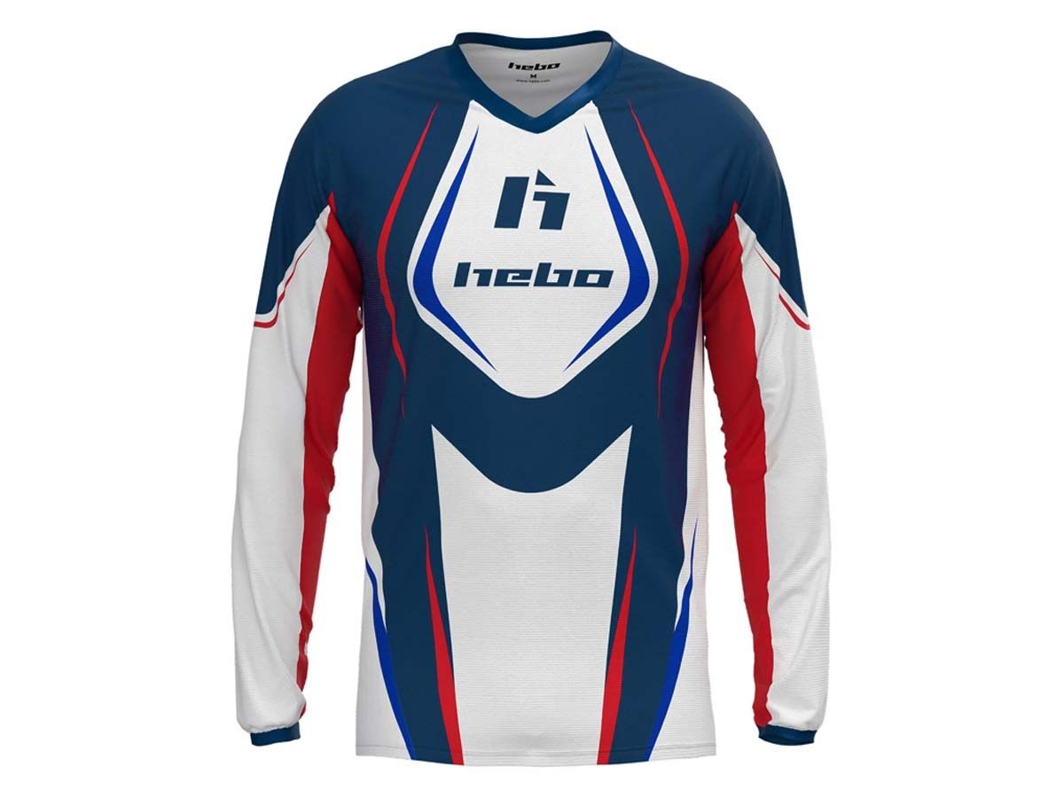 CAMISETA TRIAL HEBO CLASSIC JUNIOR BLANCO