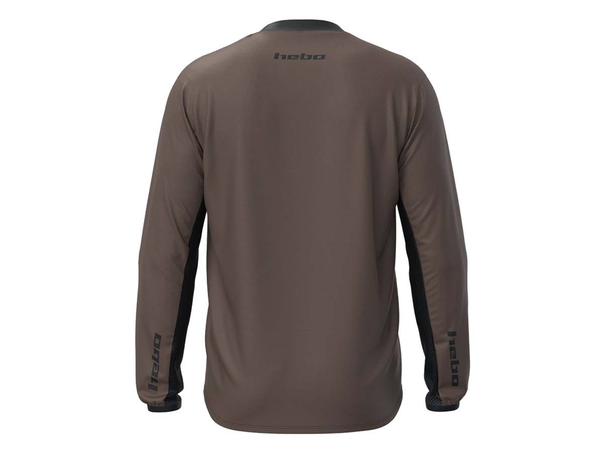 CAMISETA TRIAL HEBO TECH MARRON
