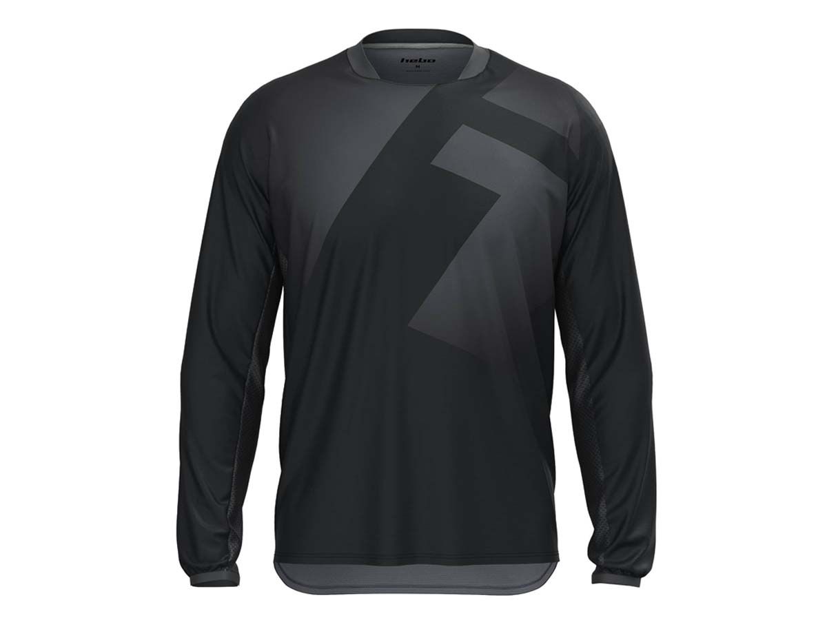 CAMISETA TRIAL HEBO TECH NEGRO