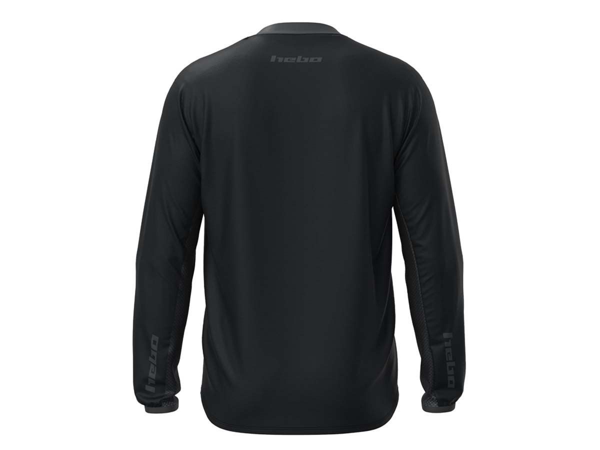 CAMISETA TRIAL HEBO TECH NEGRO