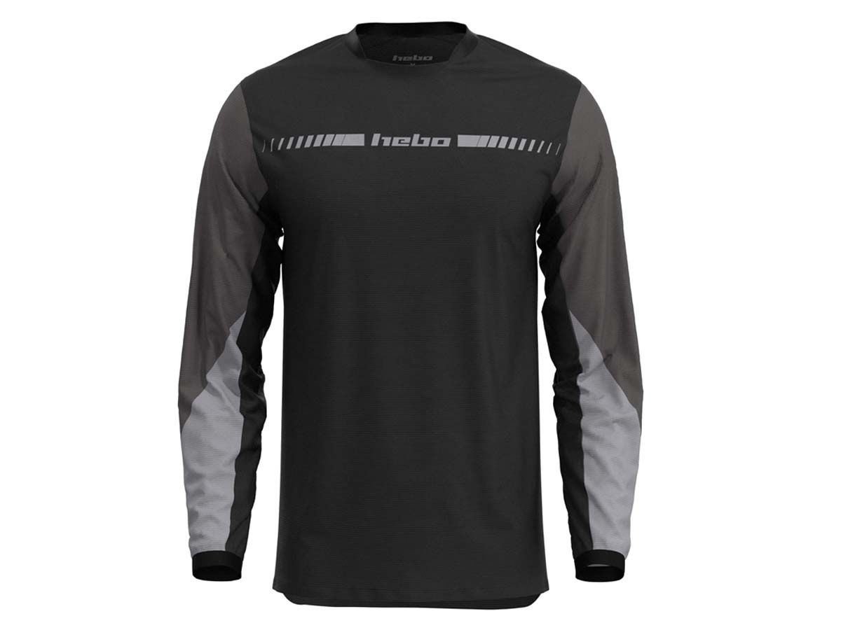 CAMISETA TRIAL HEBO TECH NEGRO