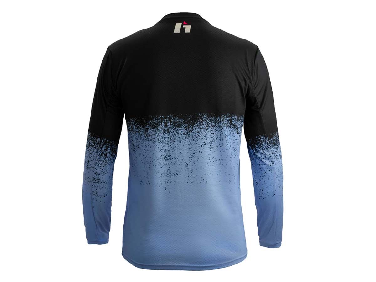 CAMISETA TRIAL HEBO V DRIPPED JUNIOR AZUL