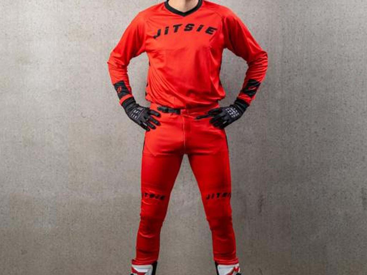 CAMISETA TRIAL JITSIE L3 SOLID ROJO