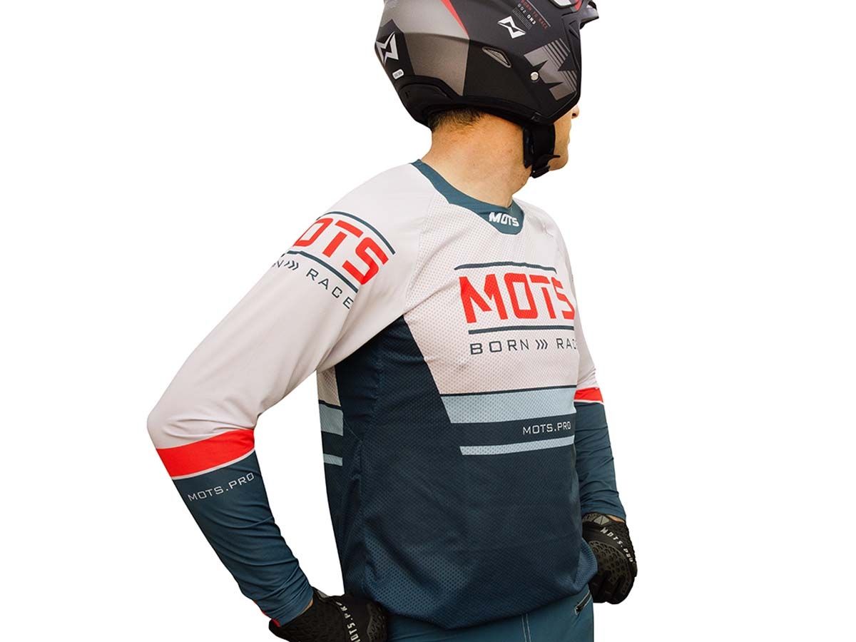 CAMISETA TRIAL MOTS RIDER5 AZUL