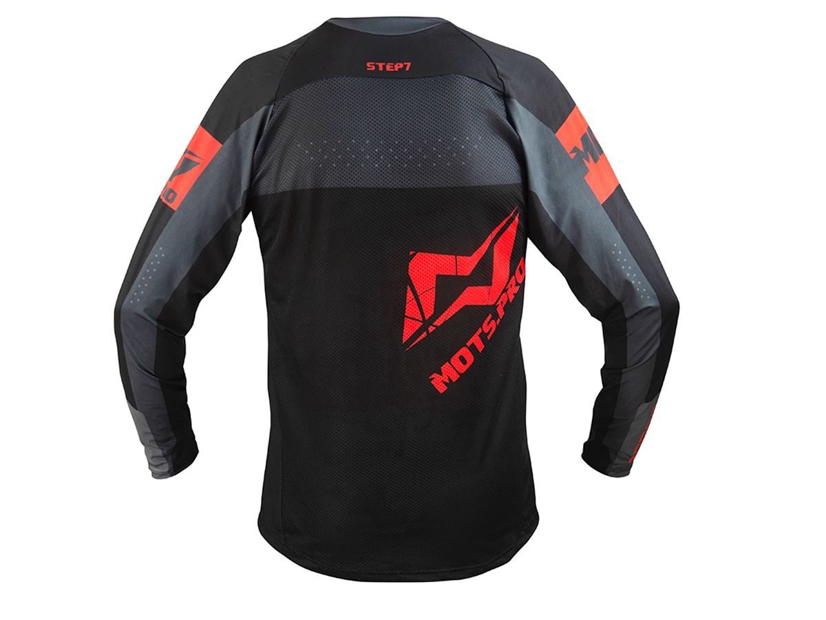 CAMISETA TRIAL MOTS STEP7 NEGRO