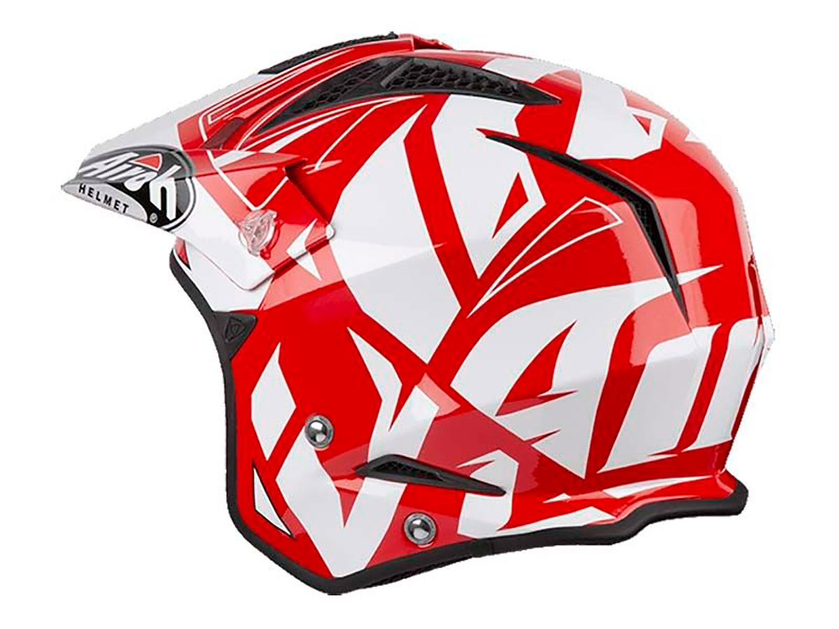 CASCO TRIAL AIROH TRR CONVERT ROJO