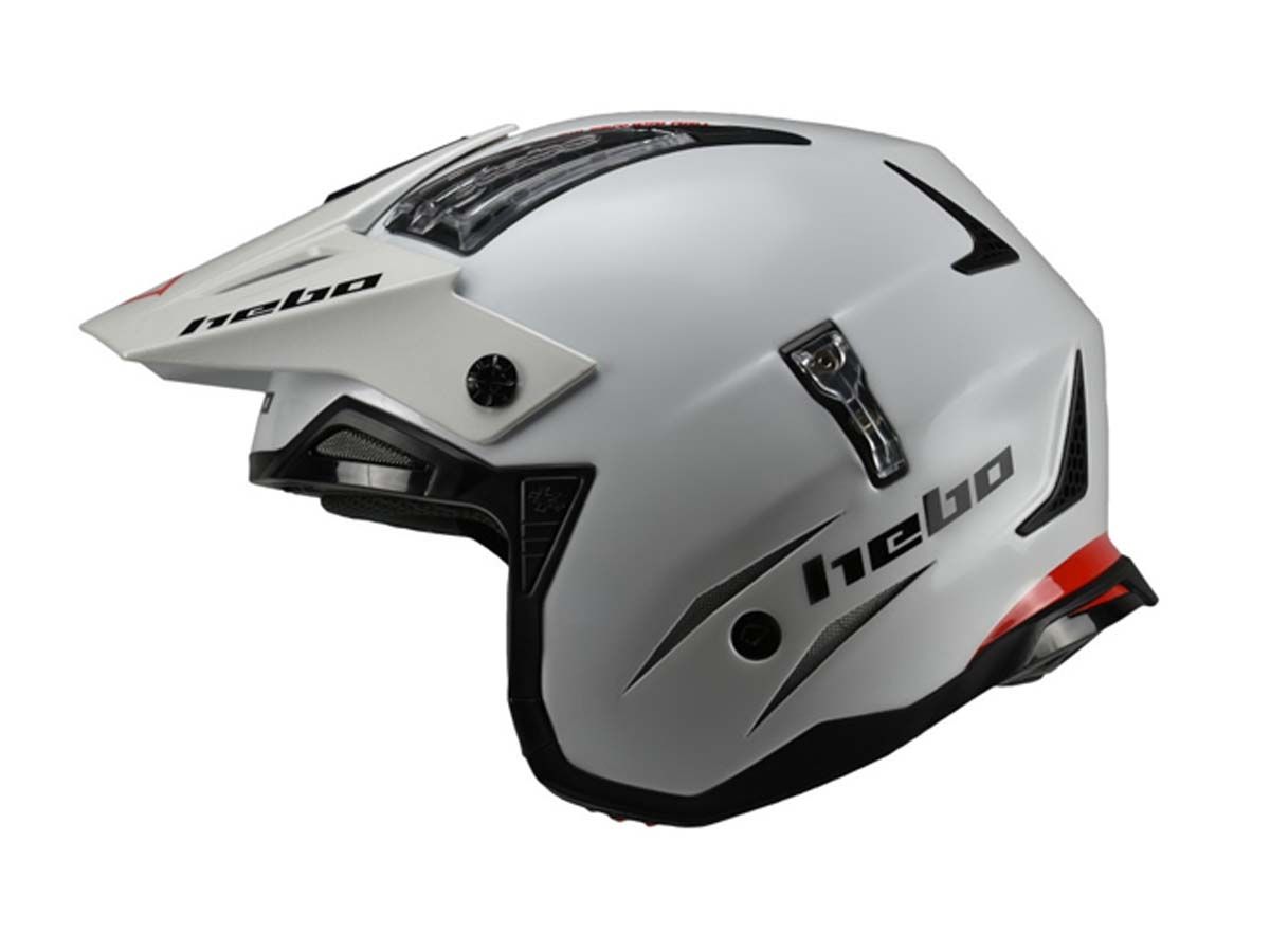 CASCO TRIAL HEBO ZONE4 MONOCOLOR BLANCO