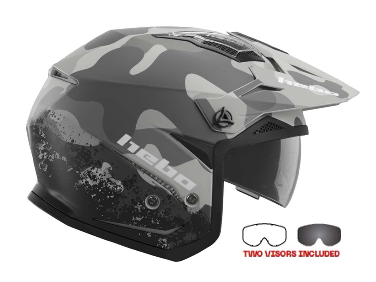 CASCO TRIAL HEBO ZONE5 CAMO 2 VISORES