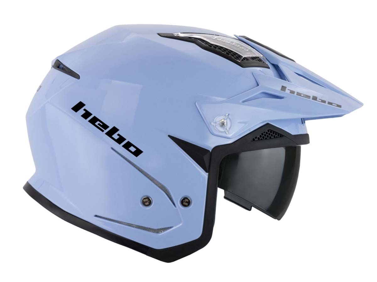 CASCO TRIAL HEBO ZONE5 MONOCOLOR AZUL CASCO TRIAL HEBO ZONE5 MONOCOLOR AZUL