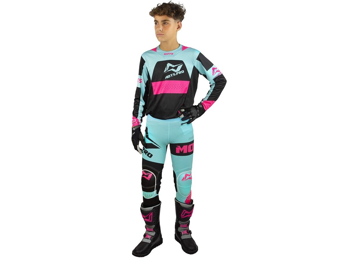 EQUIPACION TRIAL JUNIOR MOTS STEP7 AZUL