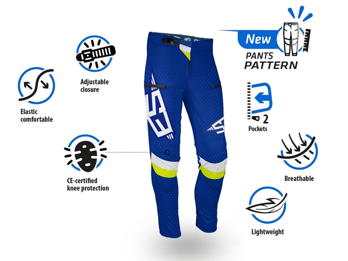 PANTALON S3 TRIAL FACTORY RACING AZUL