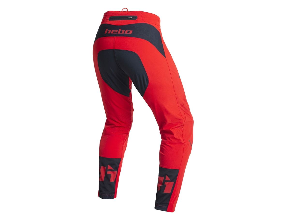 PANTALON TRIAL HEBO TECH ROJO